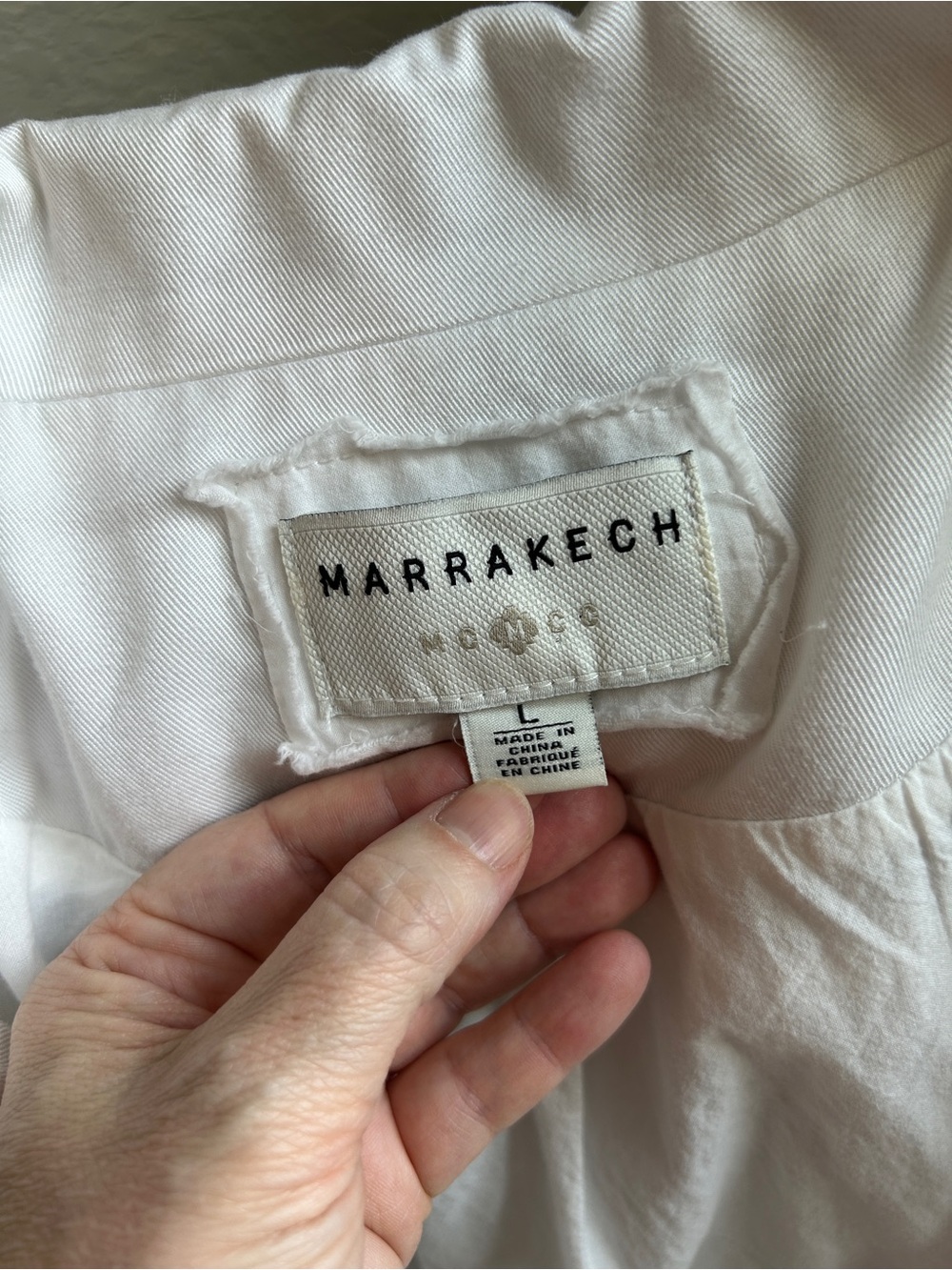 Anthropologie Marrakech Geneva Anorak Utility Jacket White Size Large - Picture 7 of 12
